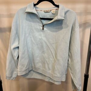 Light Blue Quarter-Zip Pullover